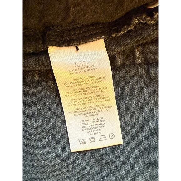 RE/DONE 70’s Stove Pipe Jeans in Washed Noir Size 31 - Picture 7 of 9